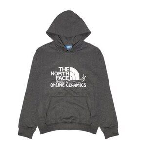 The North Face Online Ceramics Regrind Graphic Hoodie Long Sleeve Black Grey L